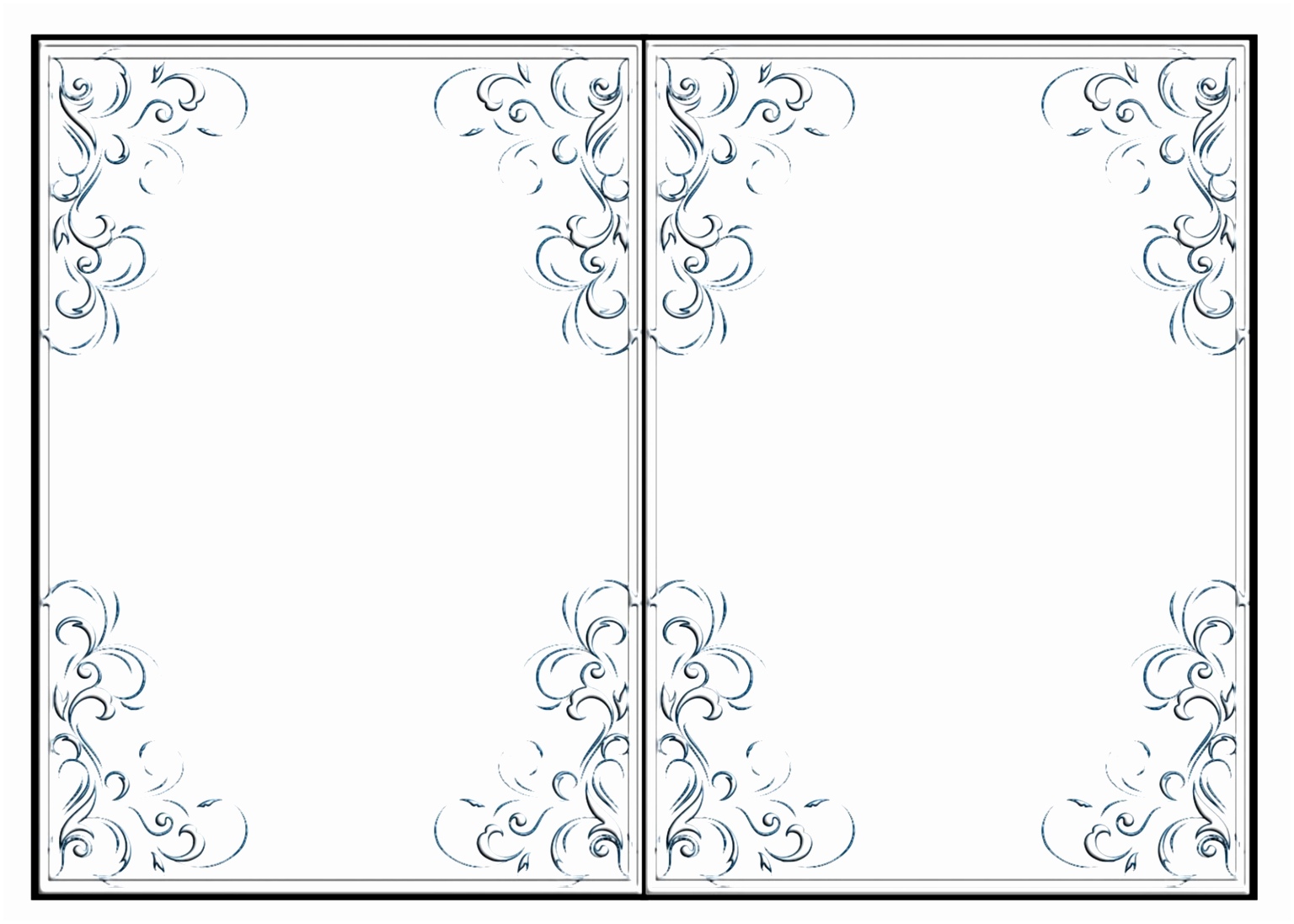 Free Printable Blank Greeting Card Templates PROFESSIONAL TEMPLATES 