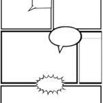 Printable Blank Comic Strip Template for Kids