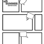 Printable Blank Comic Strip Template for Kids