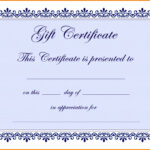 8×10 Certificate Template