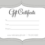 8×10 Certificate Template