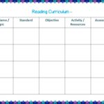 Blank Curriculum Map Template