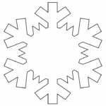 Blank Snowflake Template