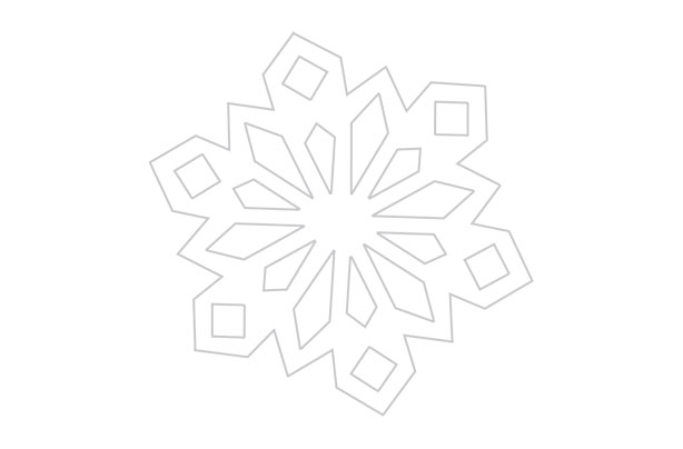 Blank Snowflake Template