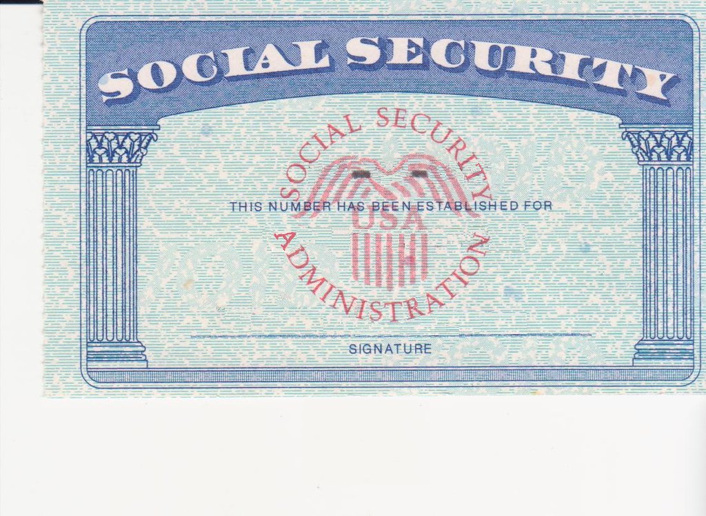 Social Security Card Template Front And Back Free Social Security