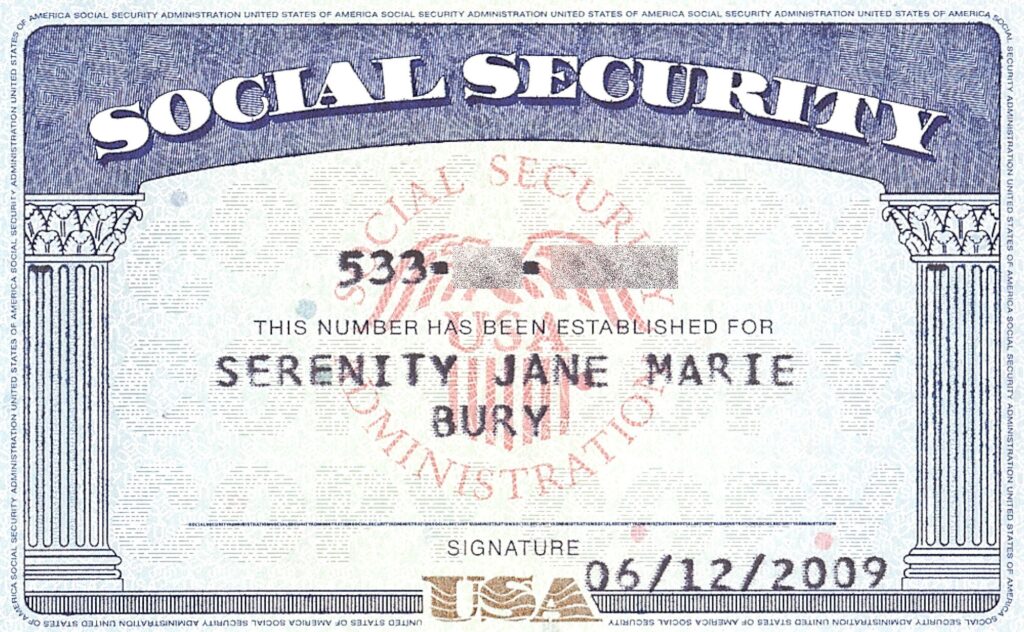 Social Security Card Template Word