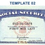 Blank Social Security Card Template Download