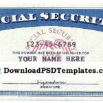 Blank Social Security Card Template Download