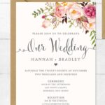E Wedding Card Templates Free