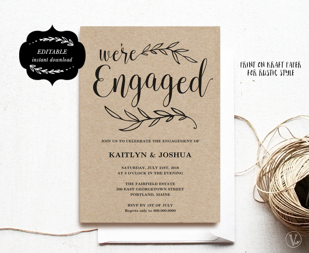 Editable E Invitation Templates