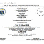 Grade 6 Graduation Certificate Templates