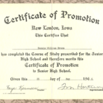 Grade 8 Graduation Certificate Templates