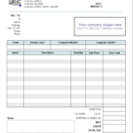 Job Card Templates Excel