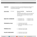 Resume Template Internship