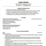 Resume Templates Education