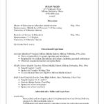 Resume Templates Education