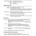 Resume Templates Graduate School