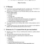 Resume Templates Graduate School