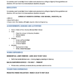 Resume Templates High School