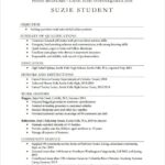 Resume Templates High School