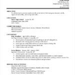 Resume Templates High School Student