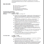 Resume Templates Hospitality