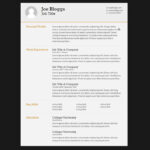 Resume Templates Html