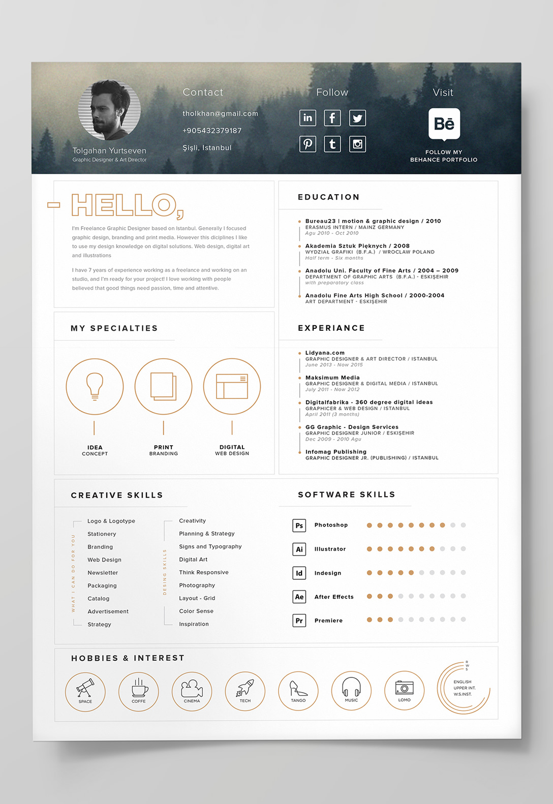 Resume Templates Illustrator