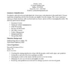 Resume Templates No Job Experience