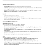 Resume Templates Sales