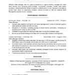 Resume Templates Sales