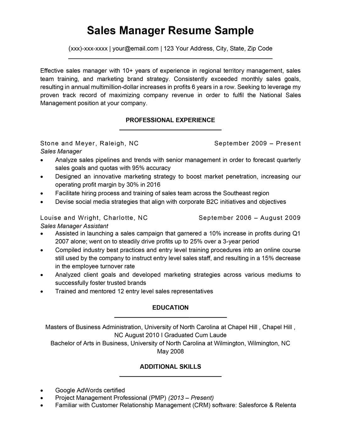 Resume Templates Sales (9) - PROFESSIONAL TEMPLATES | PROFESSIONAL ...