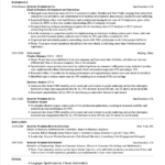 Resume Templates Science