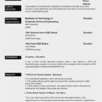 Resume Templates Science