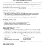 Resume Templates Science