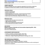 Resume Templates Simple