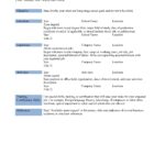 Resume Templates Simple