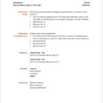 Resume Templates Simple