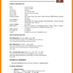 Resume Templates Simple Free