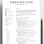 Resume Templates Simple Free