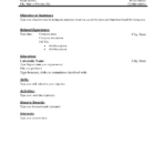 Resume Templates Simple Free