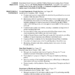 Resume Templates Social Work