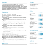 Resume Templates Software Engineer