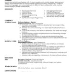 Resume Templates Software Engineer