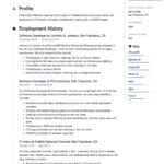 Resume Templates Software Engineer