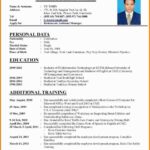 Resume Templates for Job Application