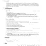 Resume Templates for Journalists