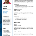 Resume Templates for Word