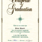 Year 6 Graduation Certificate Template