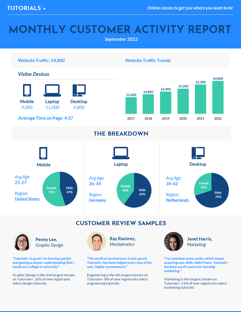 6 Month Report Template